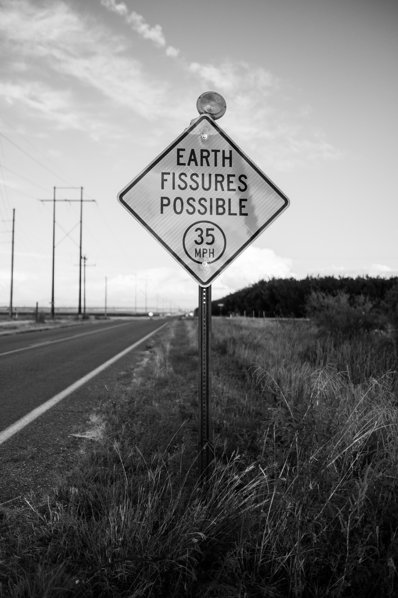 a sign saying